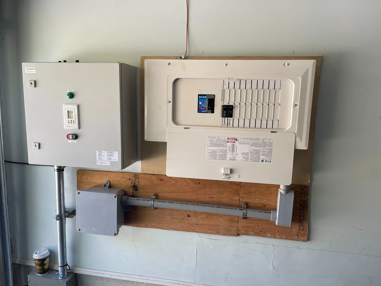 Commercial electrical panel work by RAEM Electric