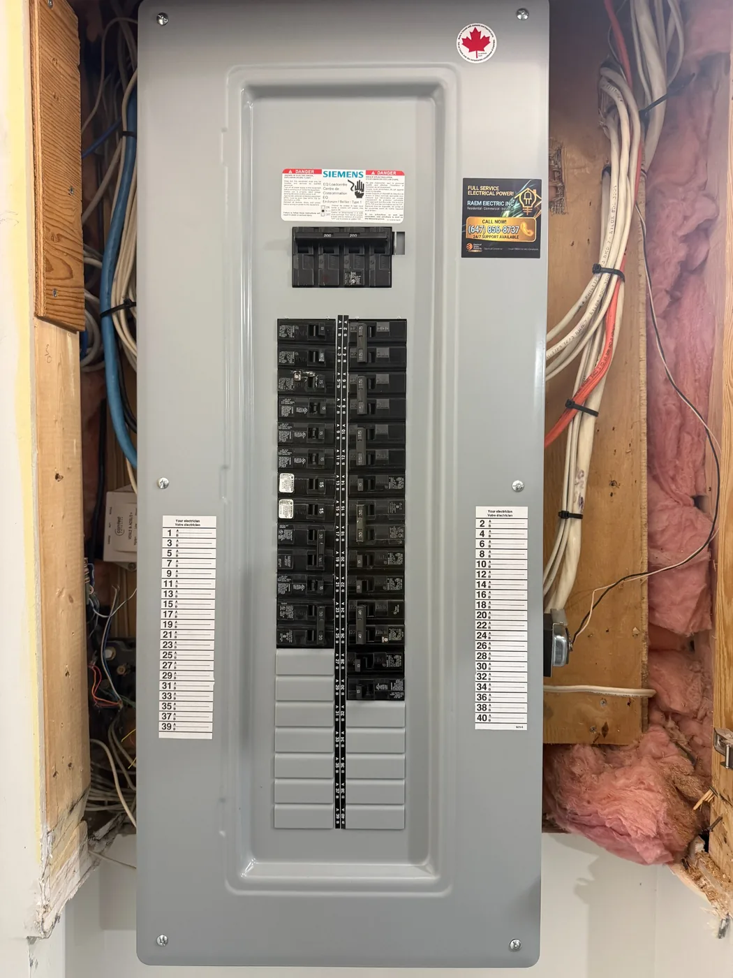 Panel replacement by RAEM Electric Inc.